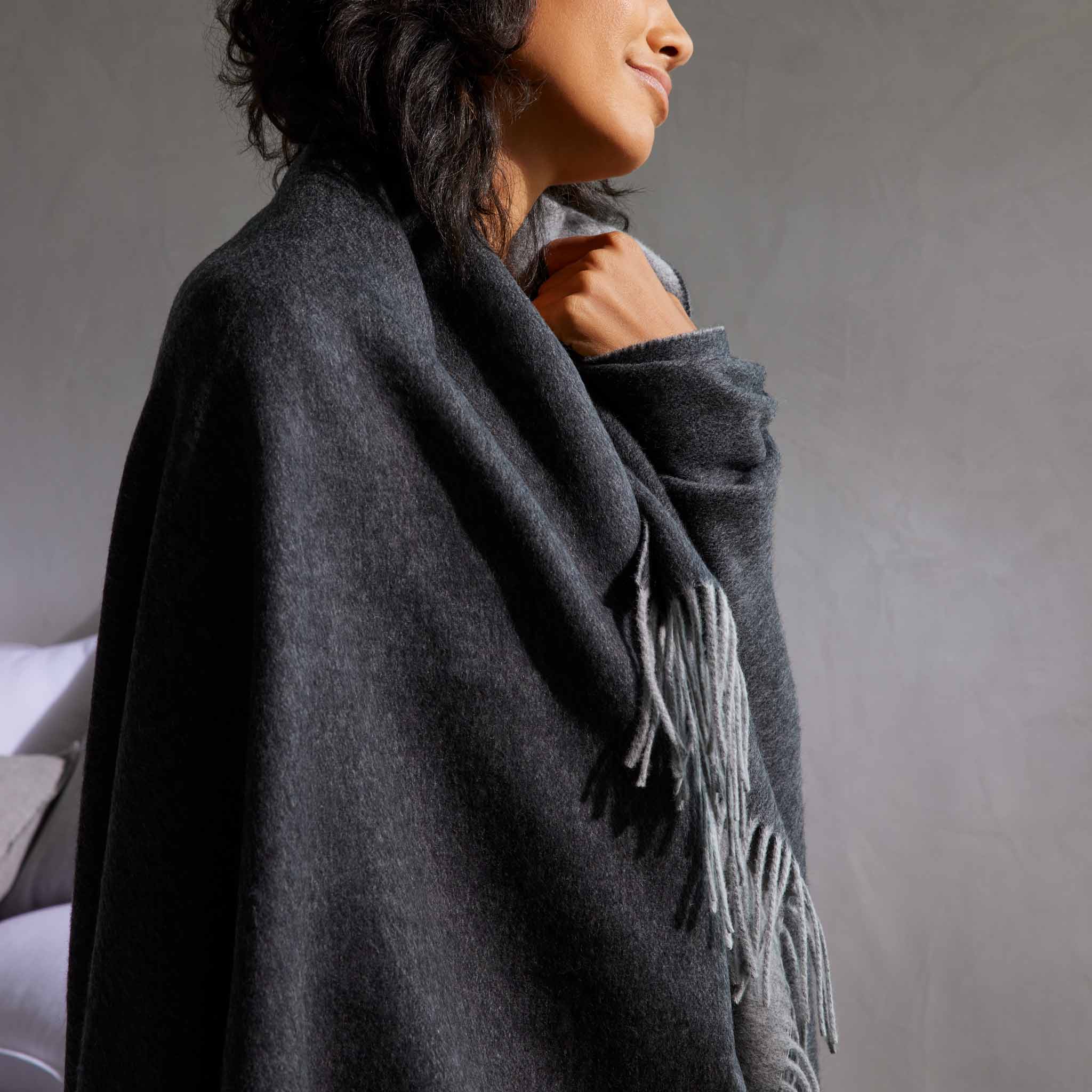 Two-Toned Lambswool Throw Blanket - Last Call - Image 7