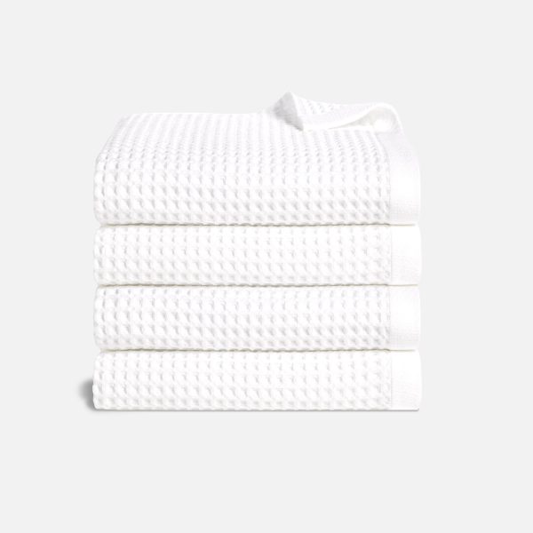 Dreamweave Waffle Set of 4 Bath Towel Bundle