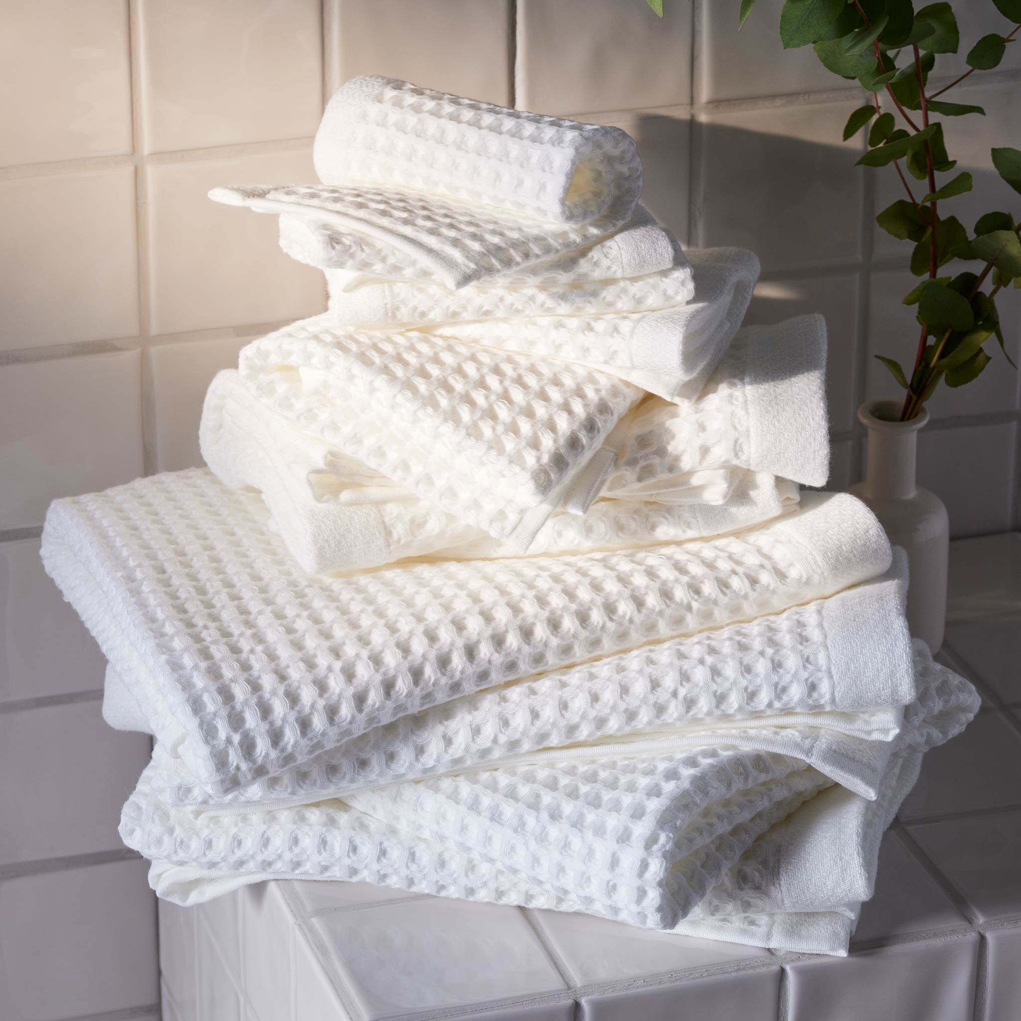 Dreamweave Waffle Bath Towels Set of 2 - Last Call - Image 6