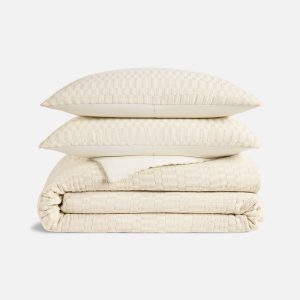 Woven Checkerboard Duvet Set