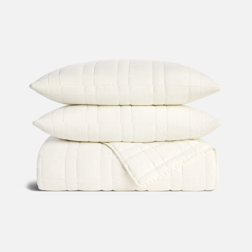Washed European Linen Quilt Set