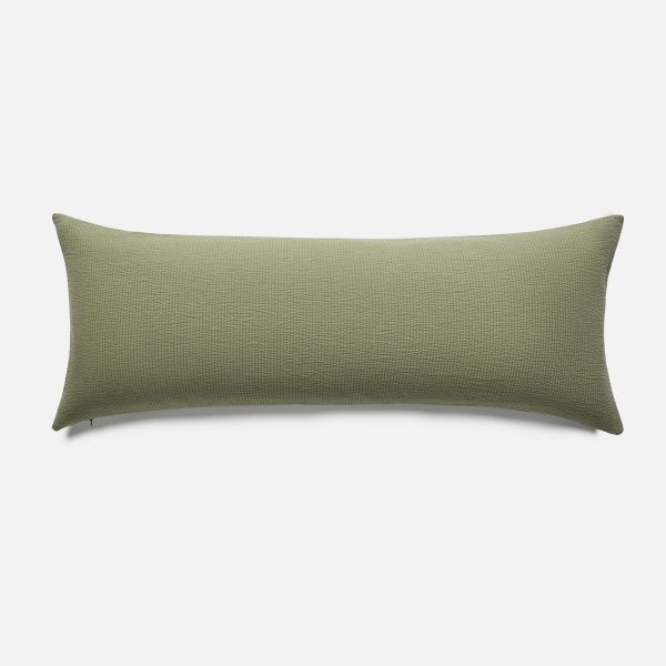 Ribbed Matelasse Lumbar Pillow Cover - Last Call