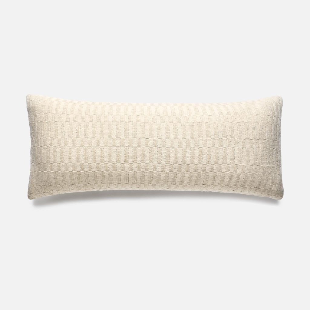 Woven Checkerboard Lumbar Pillow Cover