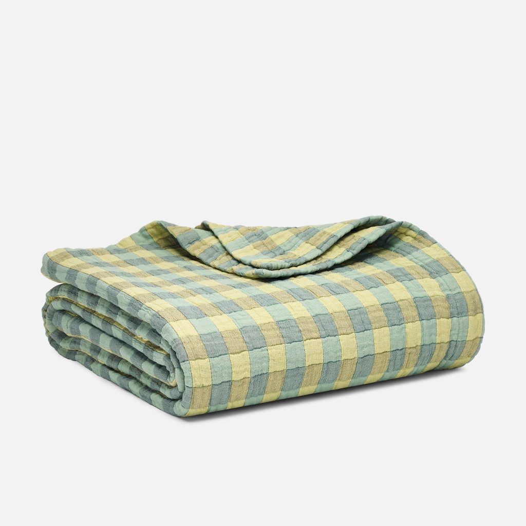 Breezeweave Cotton Gingham Bed Blanket - Last Call