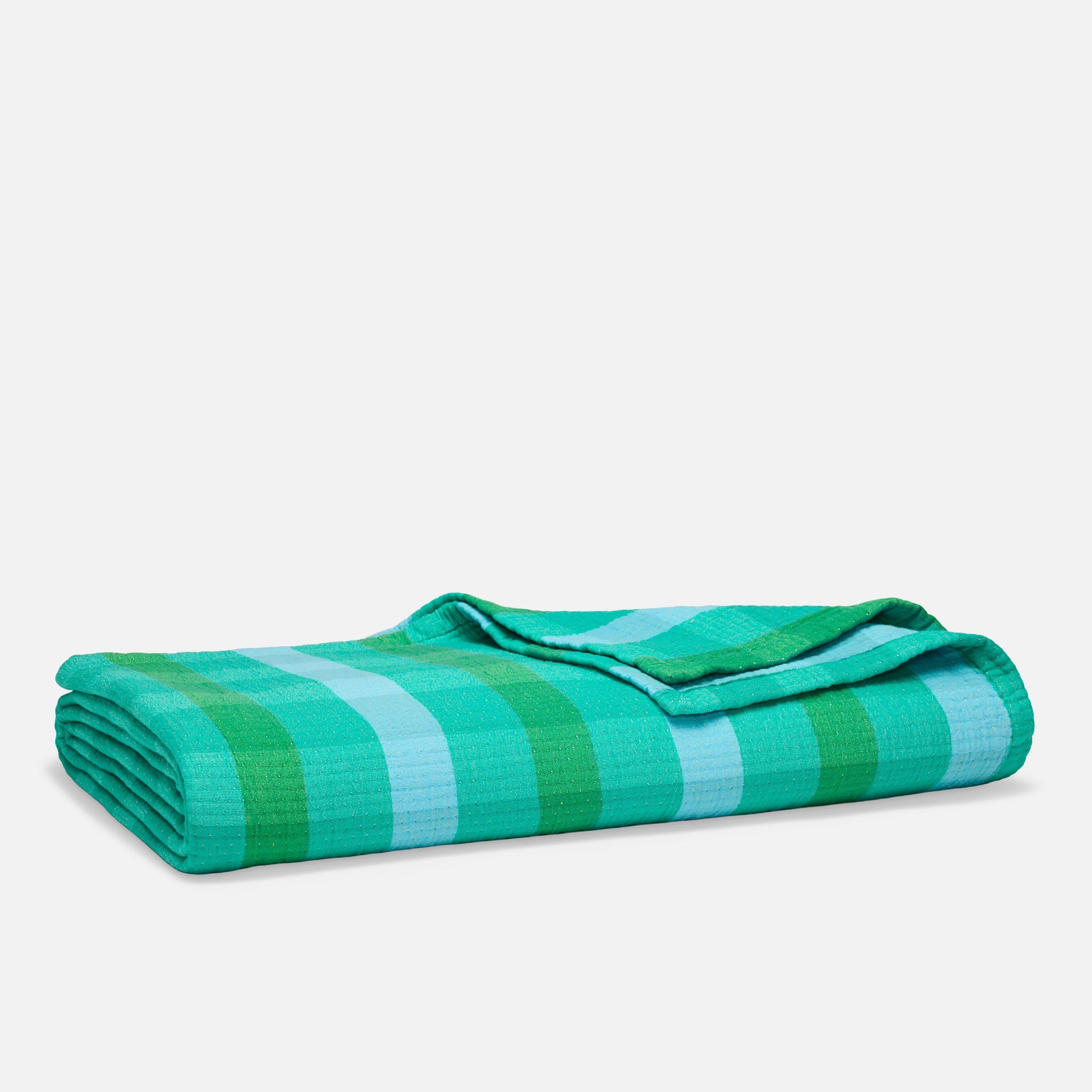 Sunwashed Check Bed Blanket - Last Call - Image 2