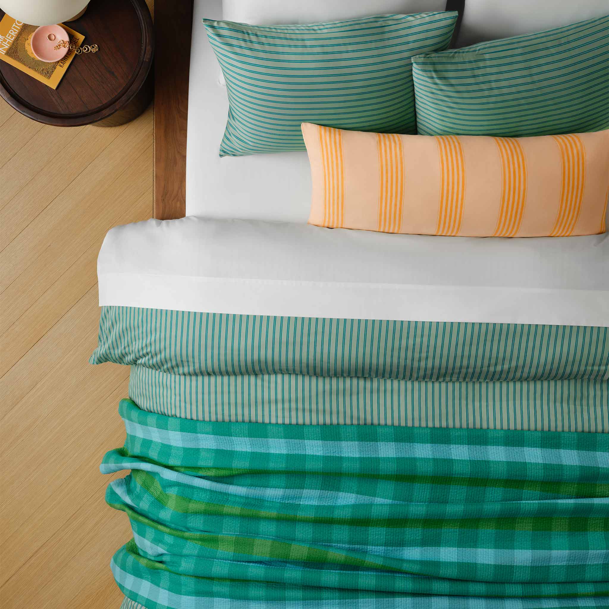 Sunwashed Check Bed Blanket - Last Call - Image 7